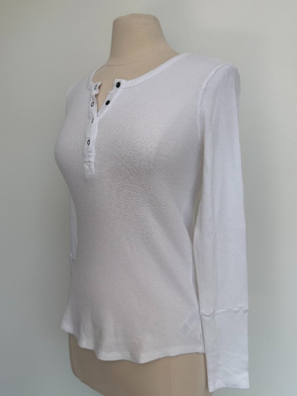 Splendid White Classic Thermal Henley - Picture 4 of 4